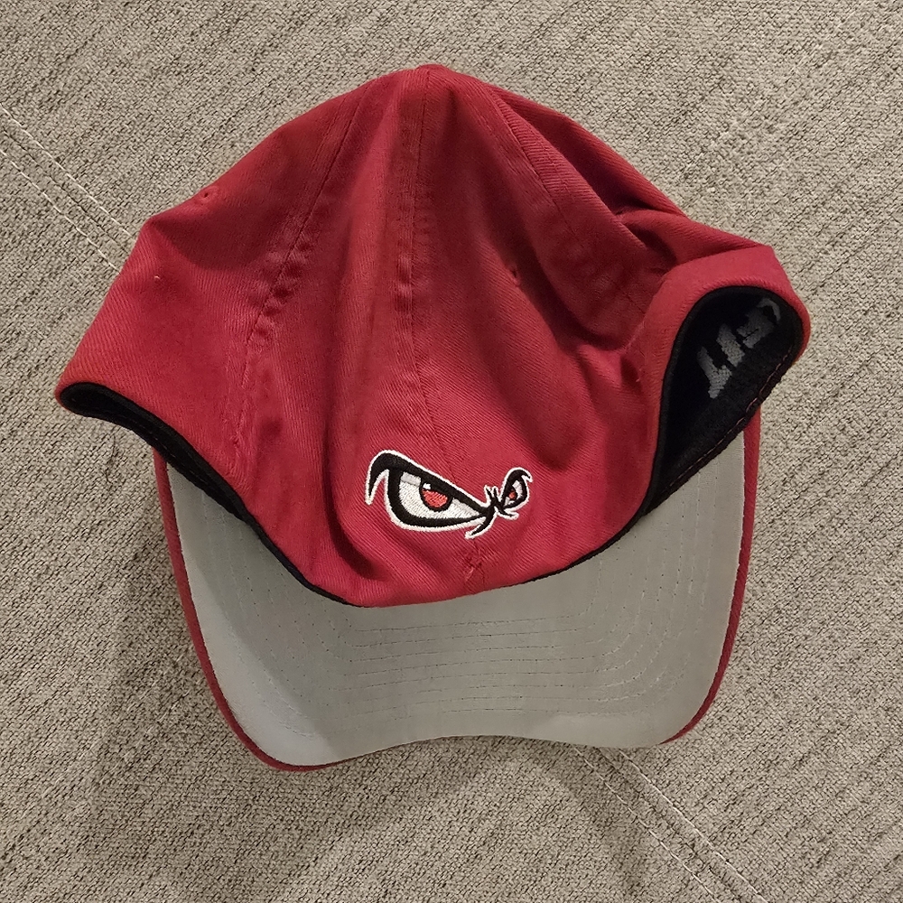 Vintage Y2k No Fear FLEXFIT Red, Orange, Black, Embroidered Baseball Cap Hat O/S - Picture 2 of 7